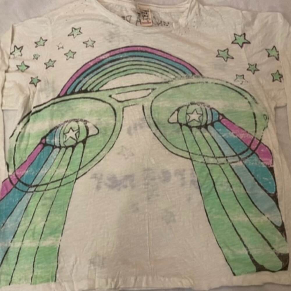 Magnolia Pearl New with Tags Rainbow Vision Viggo T-Shirt LONG SLEEVE Boyfriend